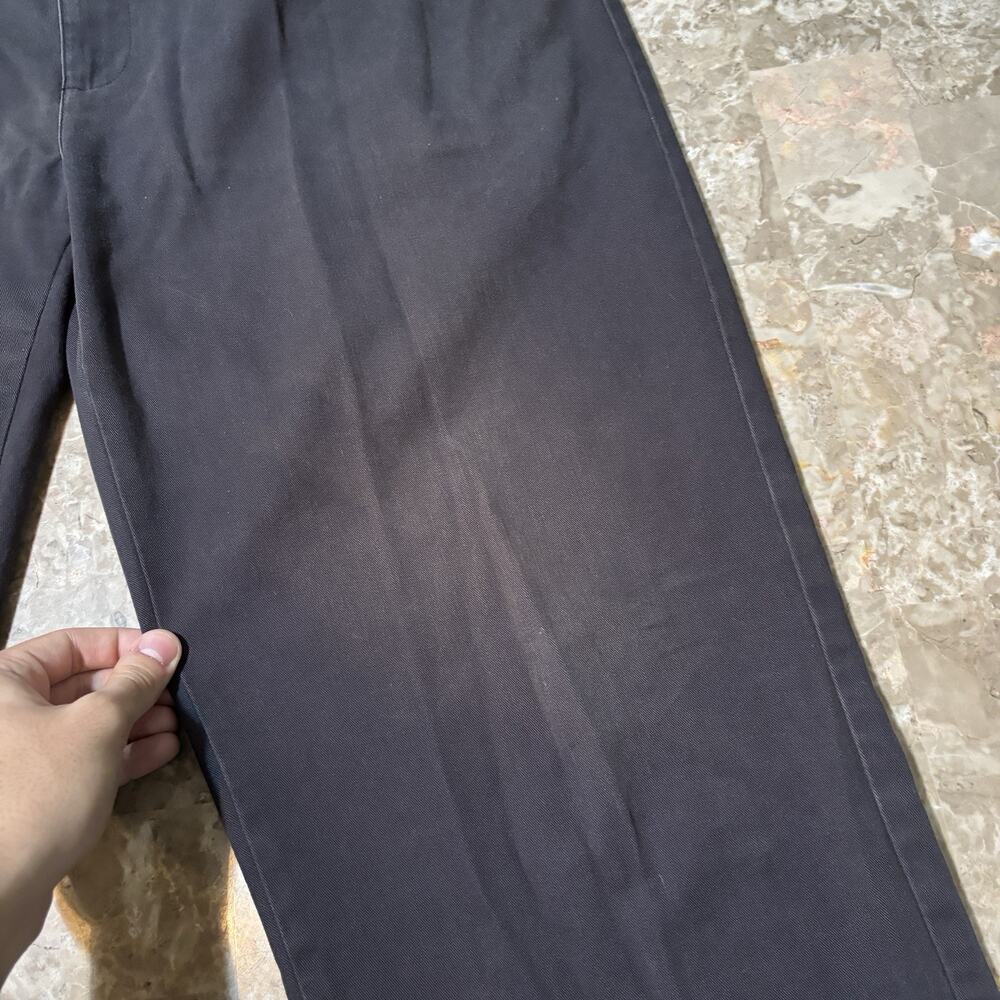 Polo Ralph Pants Mens 38x34 (fits 38x32) Black Hammond Pleated Cuffed Trouser - Picture 6 of 16